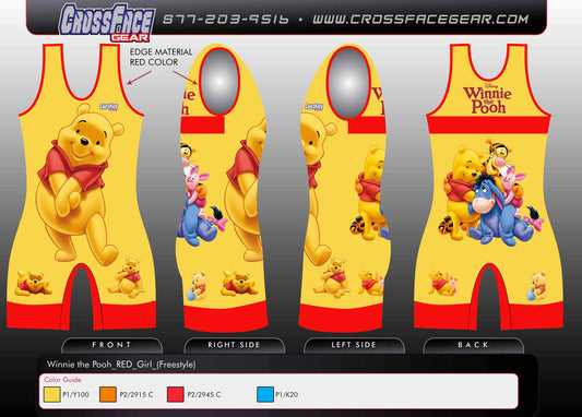 Winnie the Pooh 2 Full Sublimated Singlet