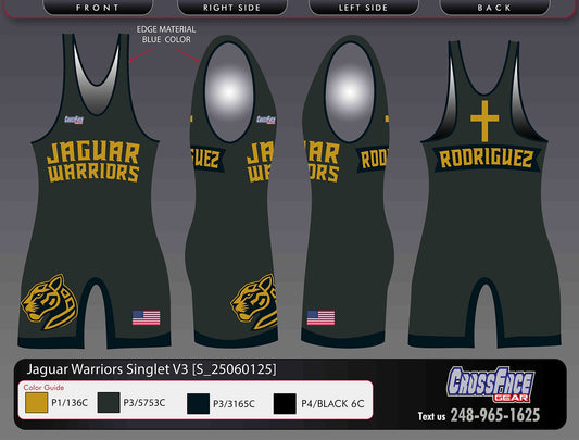 Jaguar Warriors Full Sublimated Singlet V3