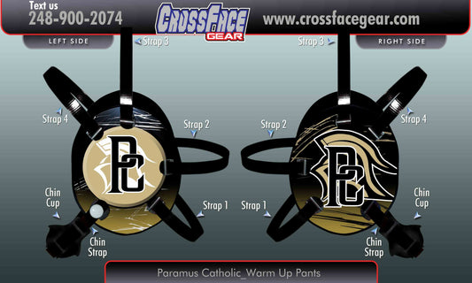 Paramus Catholic Wrestling Team Custom Headgear
