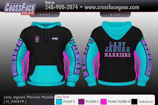 Lady Jaguar Warriors Full Sublimated Hoodie