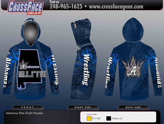 Alabama Elite Full Sublimated Dryfit Hoodie