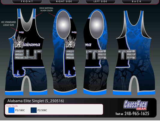 Alabama Elite Full Sublimated Singlet