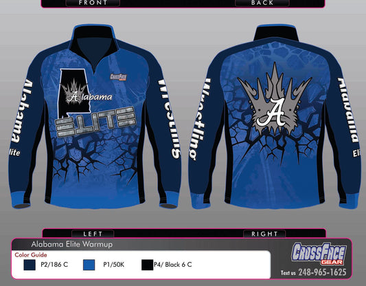 Alabama Elite Full Sublimated 1/4 ZIp Warm Up