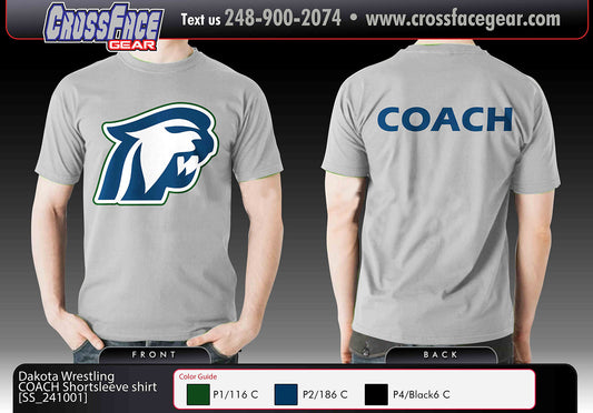 Dakota Wrestling Club Short Sleeve Shirt (COACH)