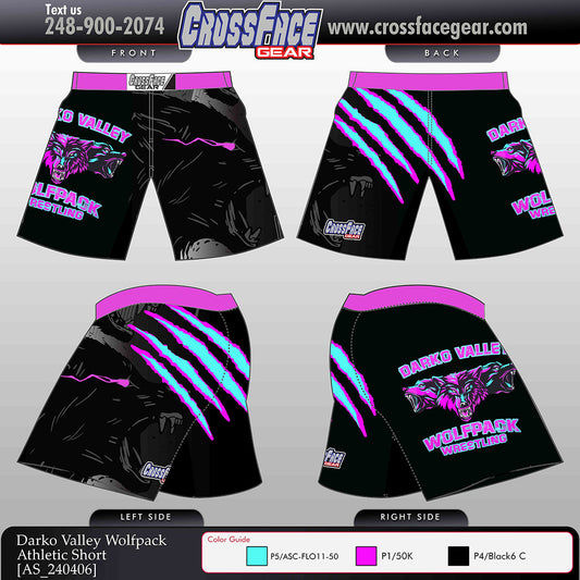 Darko Valley Wolfpack Full Sublimated Athletic Shorts