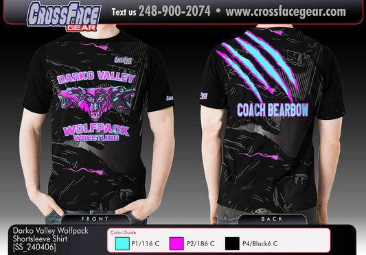 Darko Valley Wolfpack Full Sublimated Short Sleeve Shirt