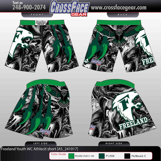 Freeland Youth Wrestling Club Athletic Shorts