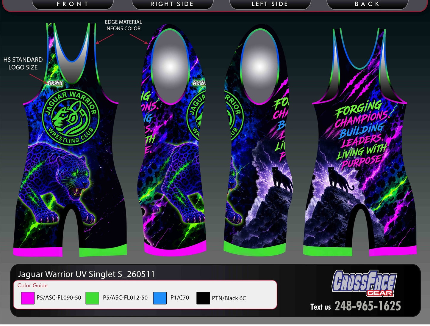 Jaguar Warrior UV Singlet