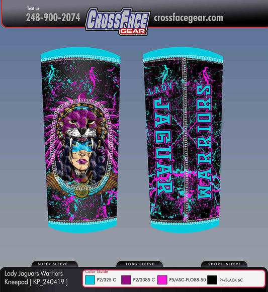 Lady Jaguar Warriors Custom Kneepads