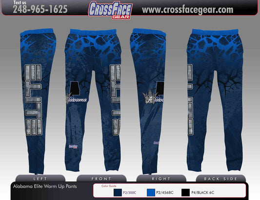Alabama Elite Full Sublimated Warm Up Pants