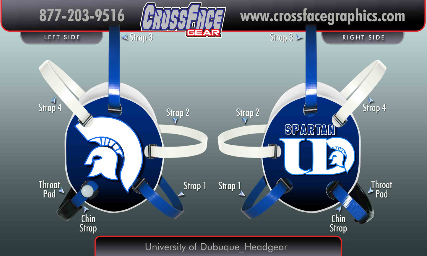 University of Dubuque Custom Wrestling Headgear