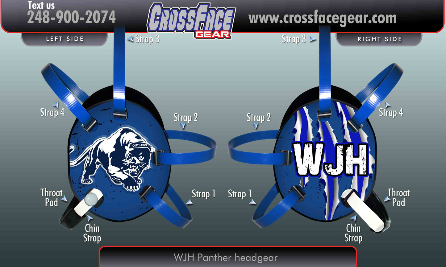 WJH Panther Custom Wrestling Headgear