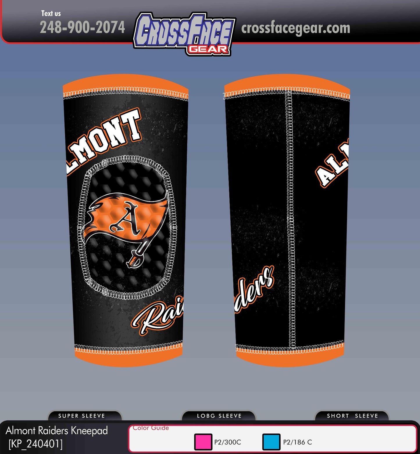 Almont Raiders Custom Kneepads