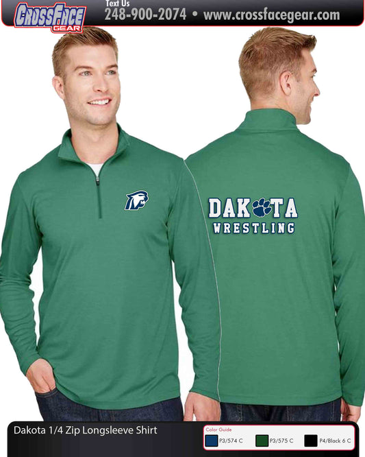 Dakota Wrestling Club 1/4 Zip Long Sleeve Shirt