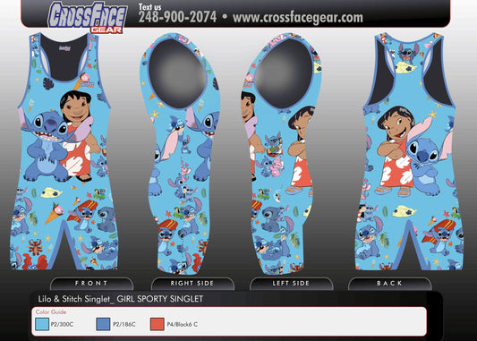 Lilo and Stitch Full Sublimated Singlet