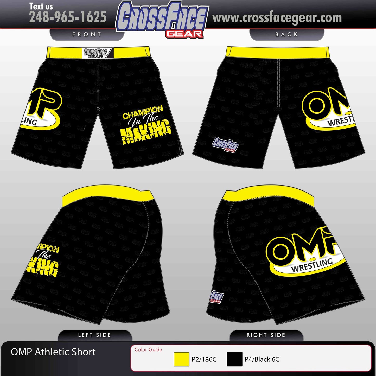 OMP Full Sublimated Athletic Shorts