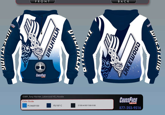 Valhalla Lakewood Full Sublimated Hoodie