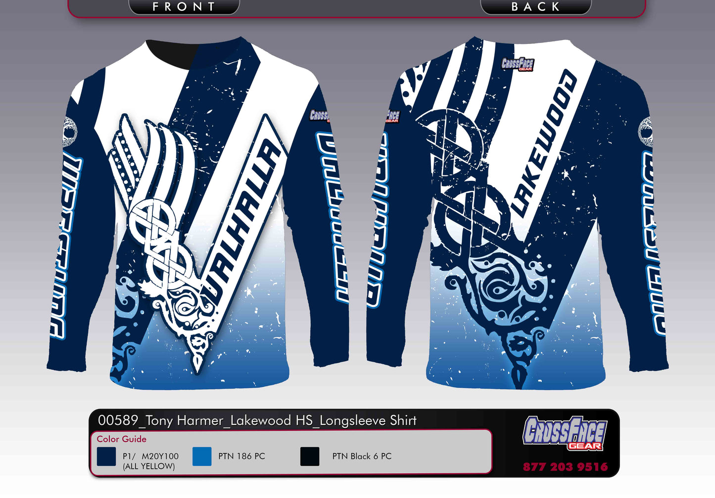 Valhalla Lakewood Full Sublimated Long Sleeve Shirt