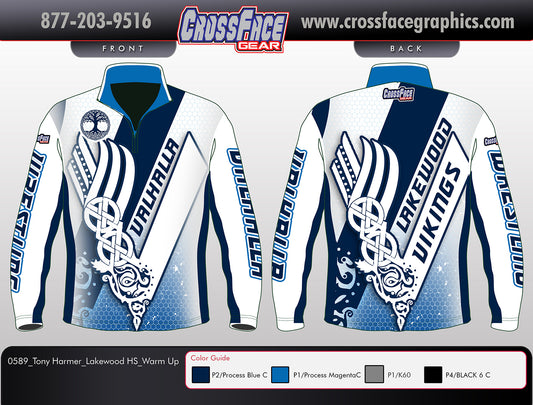 Valhalla Lakewood Full Sublimated 1/4 Zip Warm Up