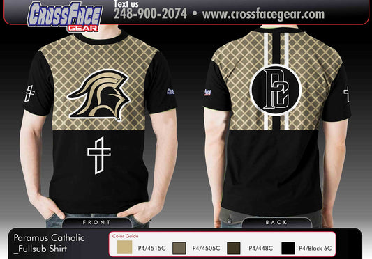 Paramus Catholic Wrestling Team Full Sublimated Short Sleeve Shirt