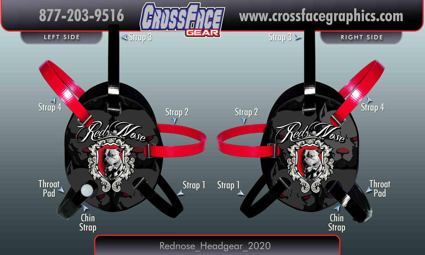 Red Nose Wrestling Custom Headgear 2020