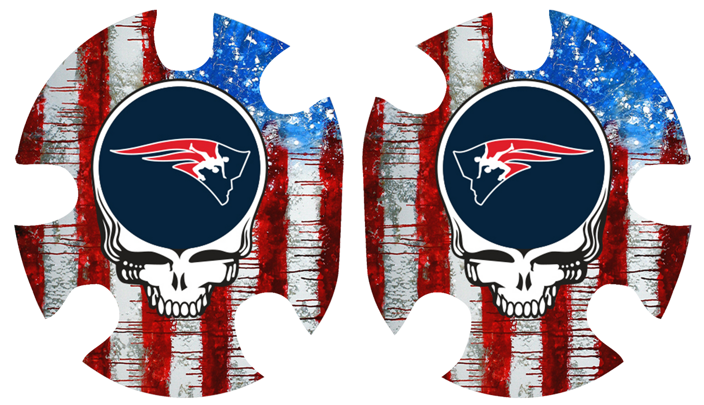 US SKull Headgear Decal