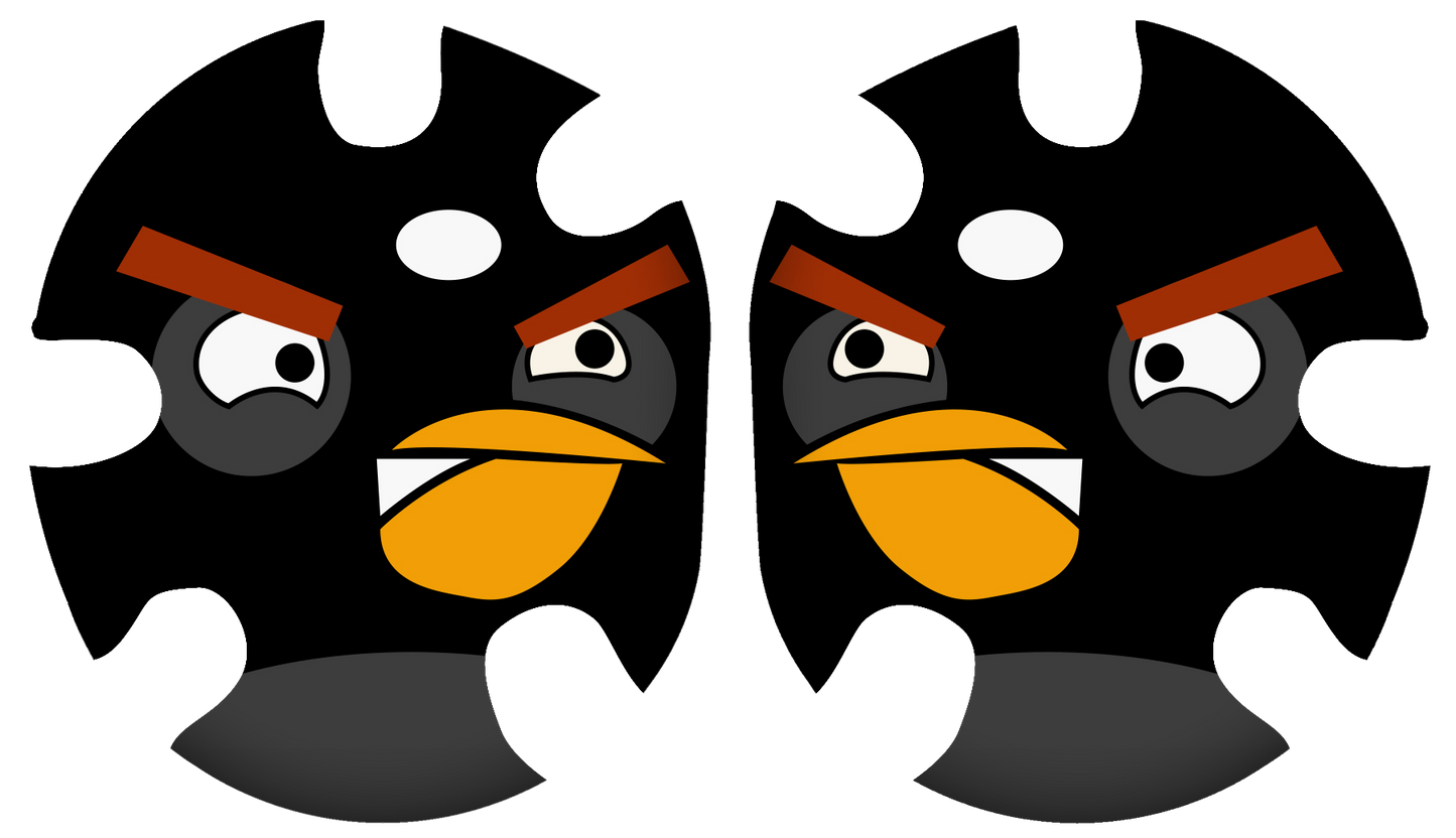 Angry Bird 3 Headgear Decal