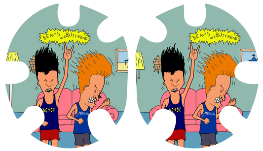 Beavis and Butthead Headgear Decal