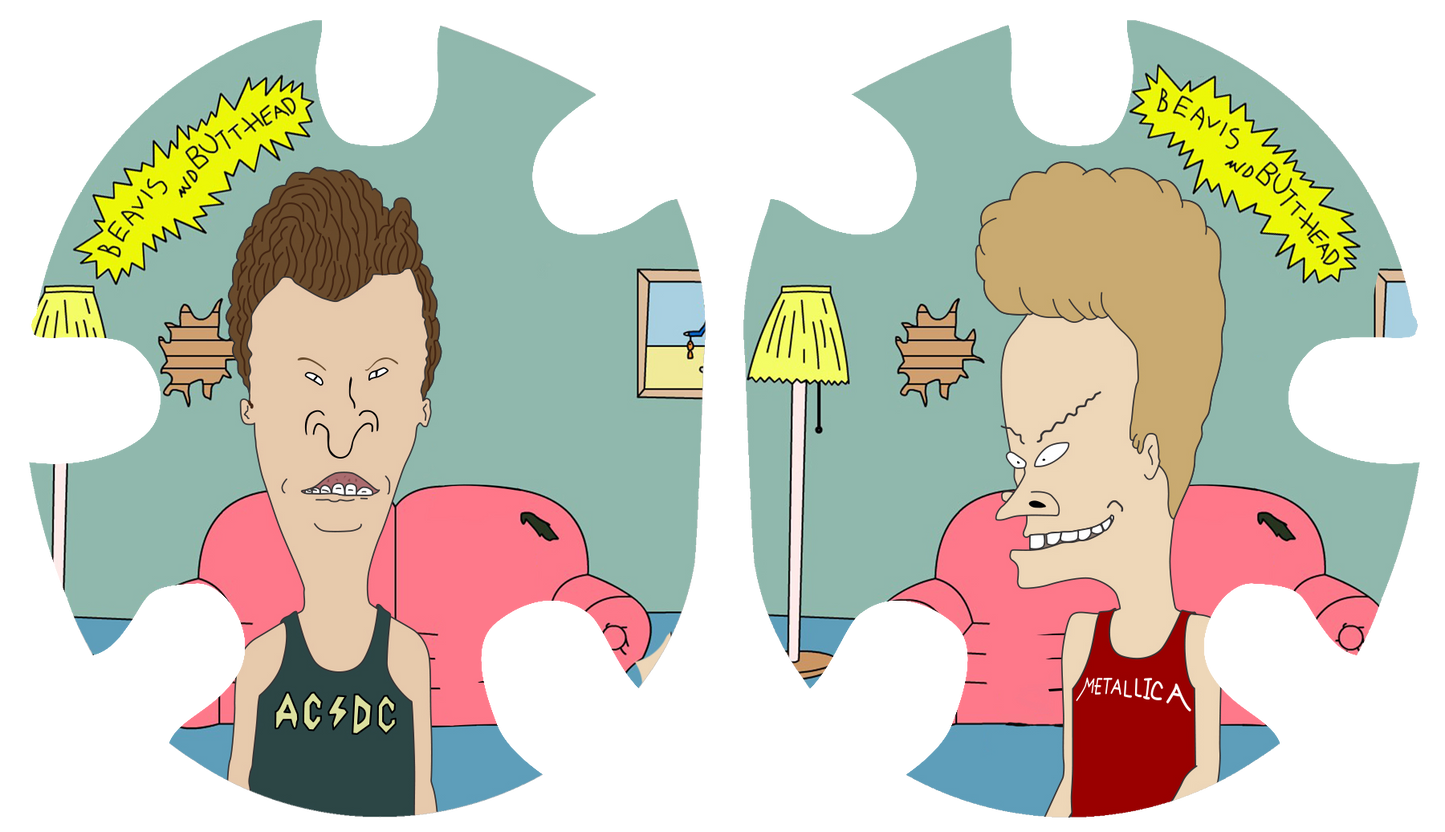 Beavis and Butthead 2 Headgear Decal