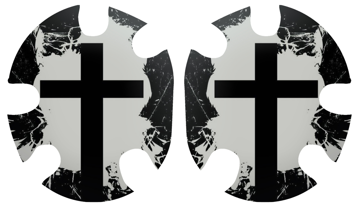 Black Cross Headgear Decal