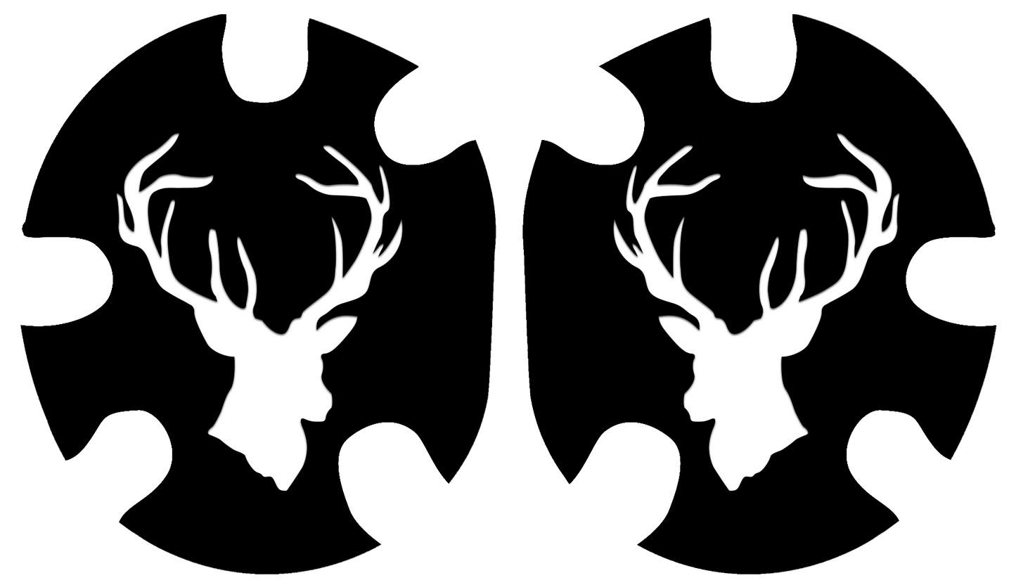 Deer Silhouette Headgear Decal