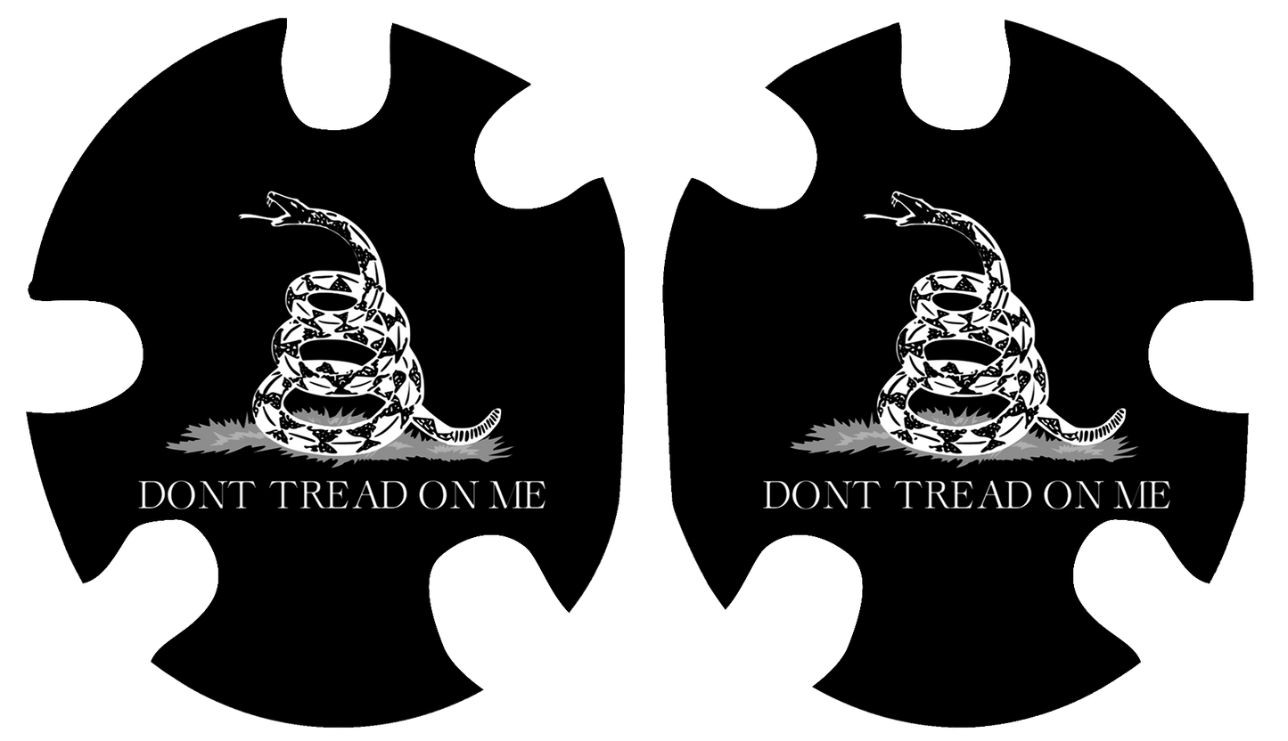 Dont Tread On Me BLACK Headgear Decal