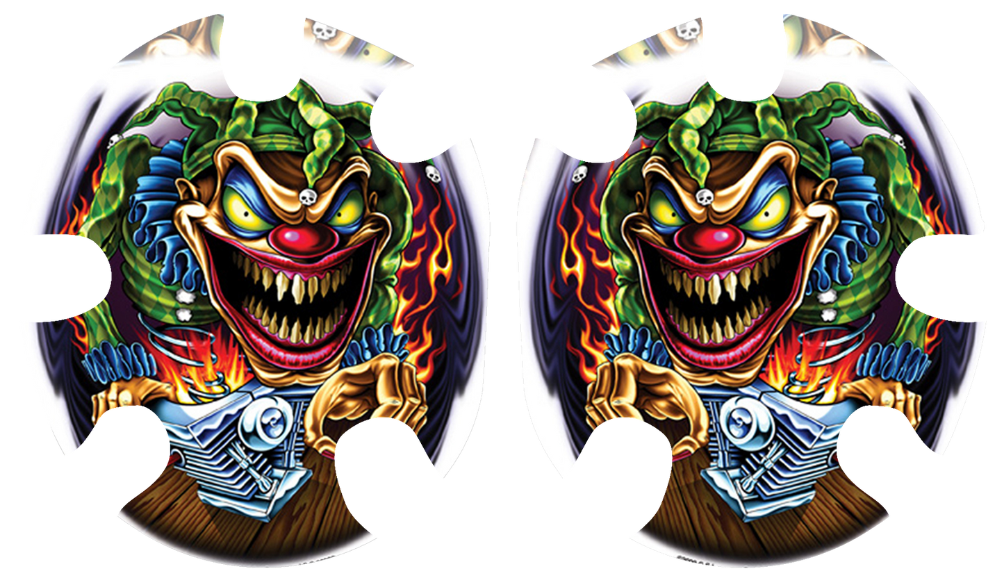 Evil Clown Headgear Decal