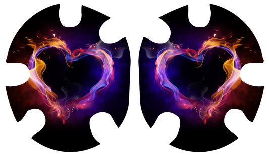 Neon Heart Headgear Decal