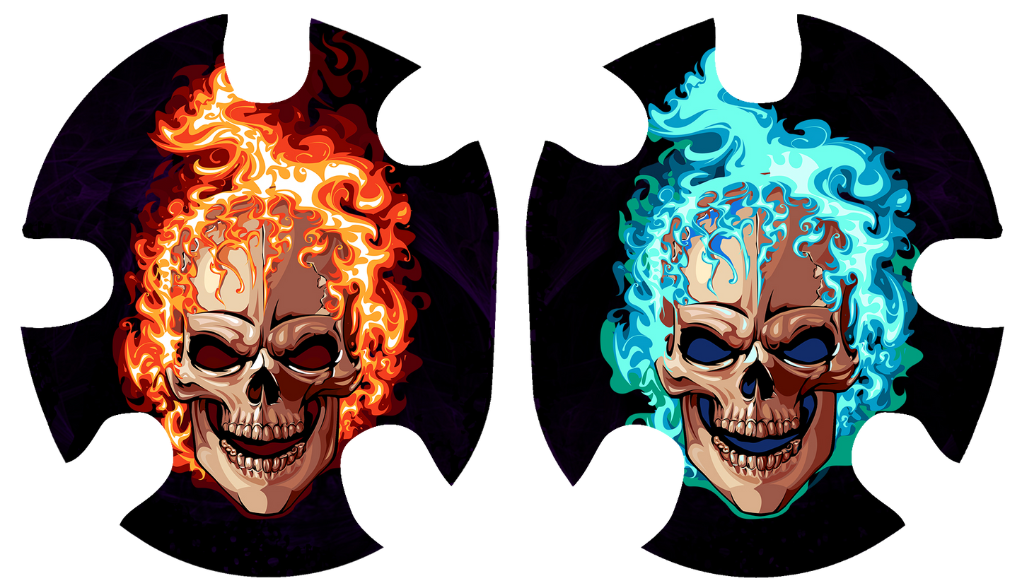 Ghost Rider BICOLOR Headgear Decal