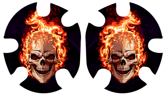 Ghost Rider RED Headgear Decal