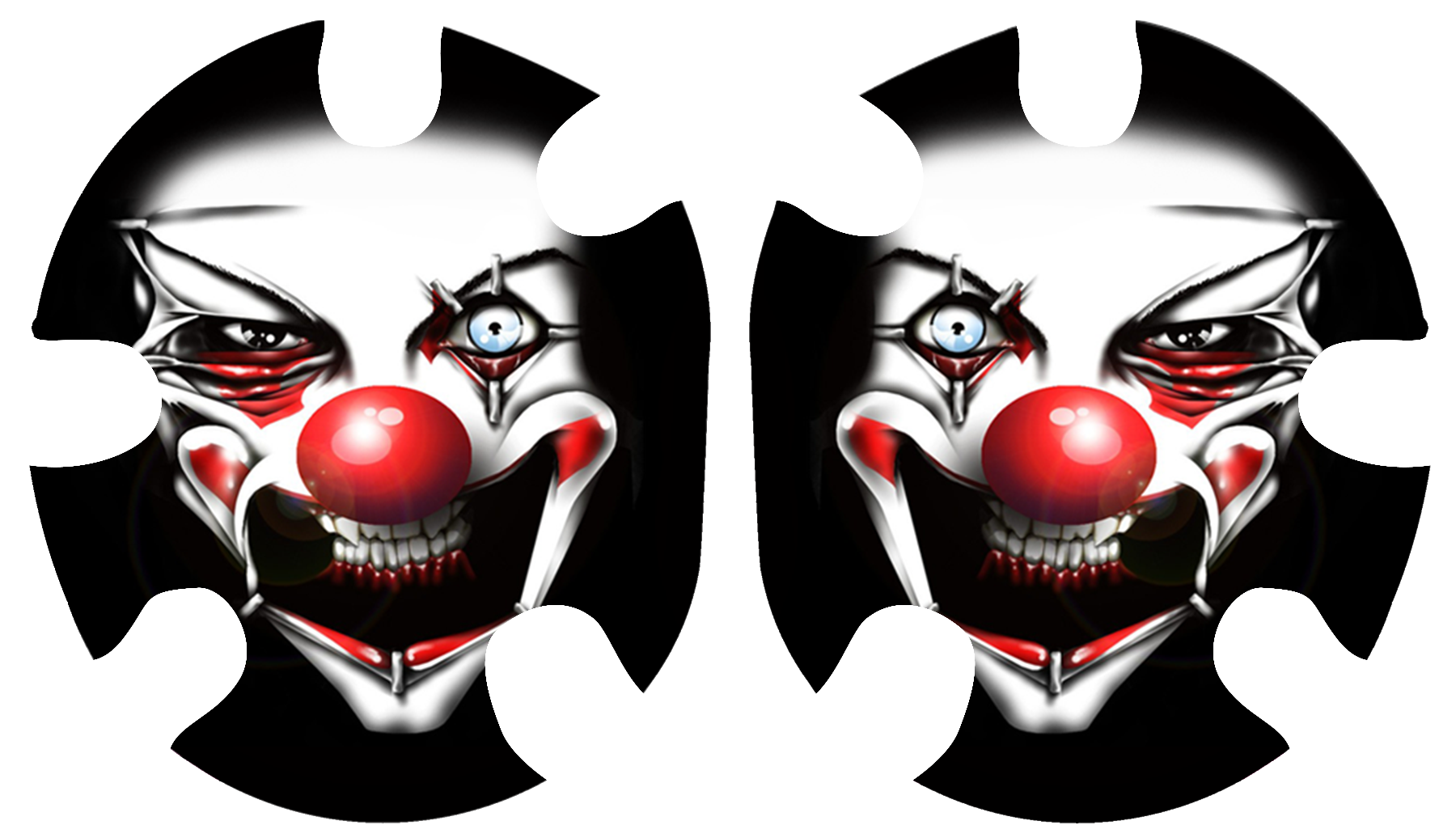 crazy clown icon helmet Insane Clown Headgear Decal – crossfaceGEAR