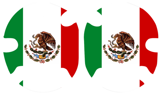 Mexican Flag Headgear Decal