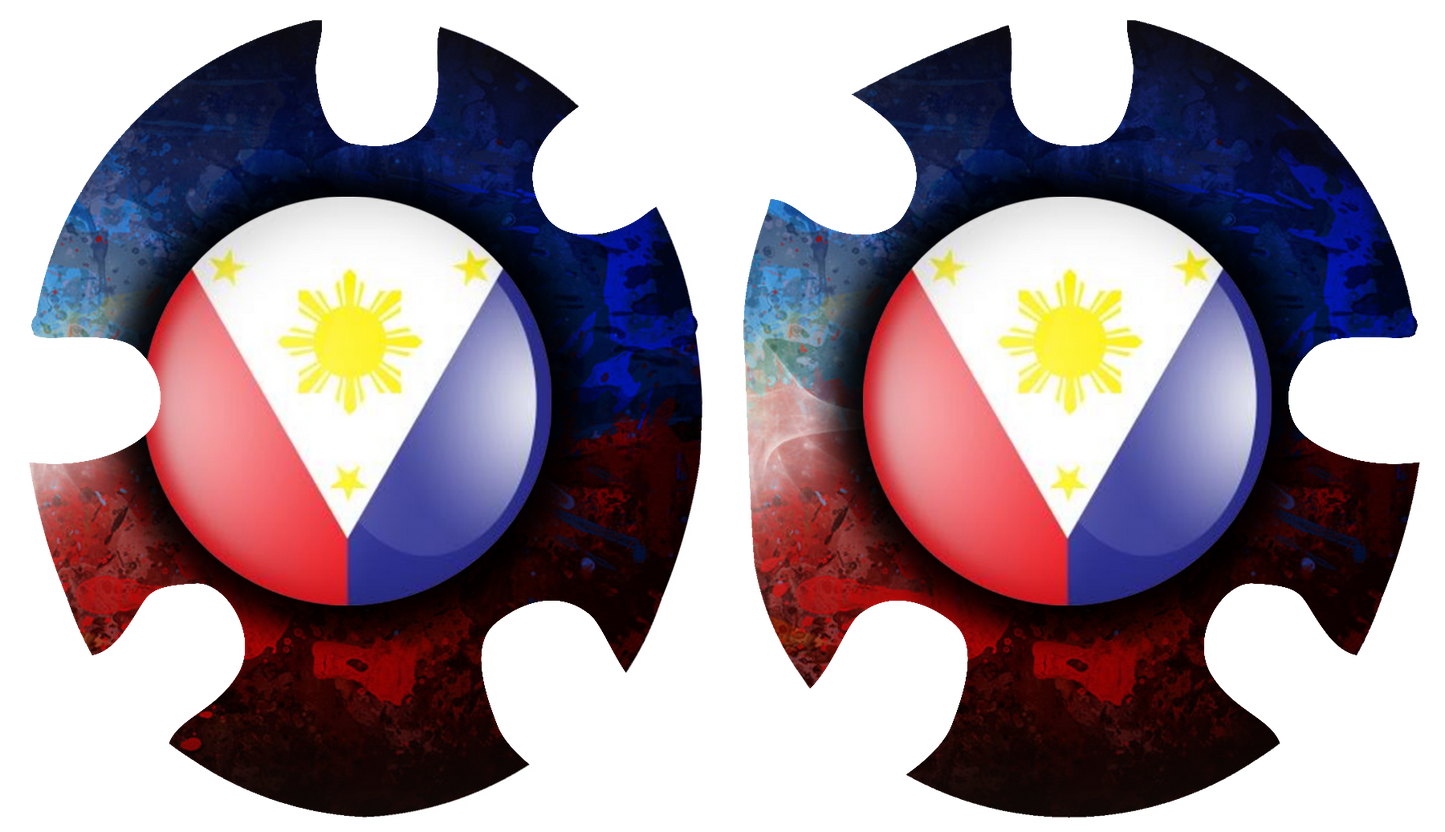 Philippine Flag Headgear Decal