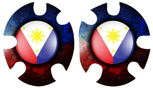 Philippine Flag Headgear Decal