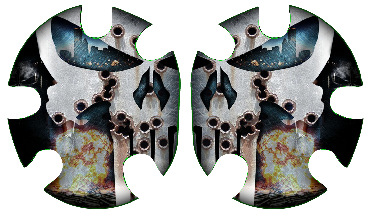 Punisher RUSTY Headgear Decal