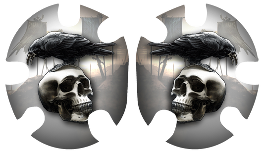 Raven on the Skull Headgear Decal