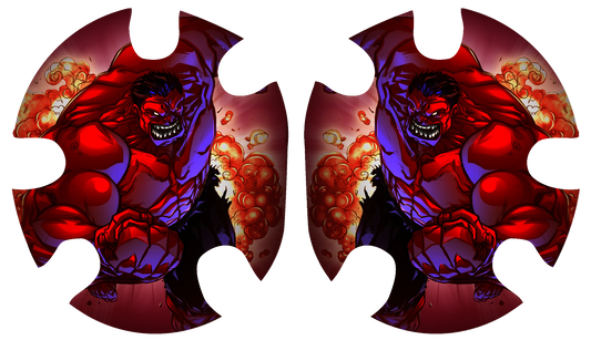 Red Hulk Headgear Decal