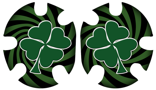 Shamrock Swirl Headgear Decal
