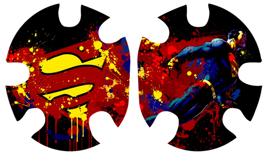 Superman BLACK Headgear Decal