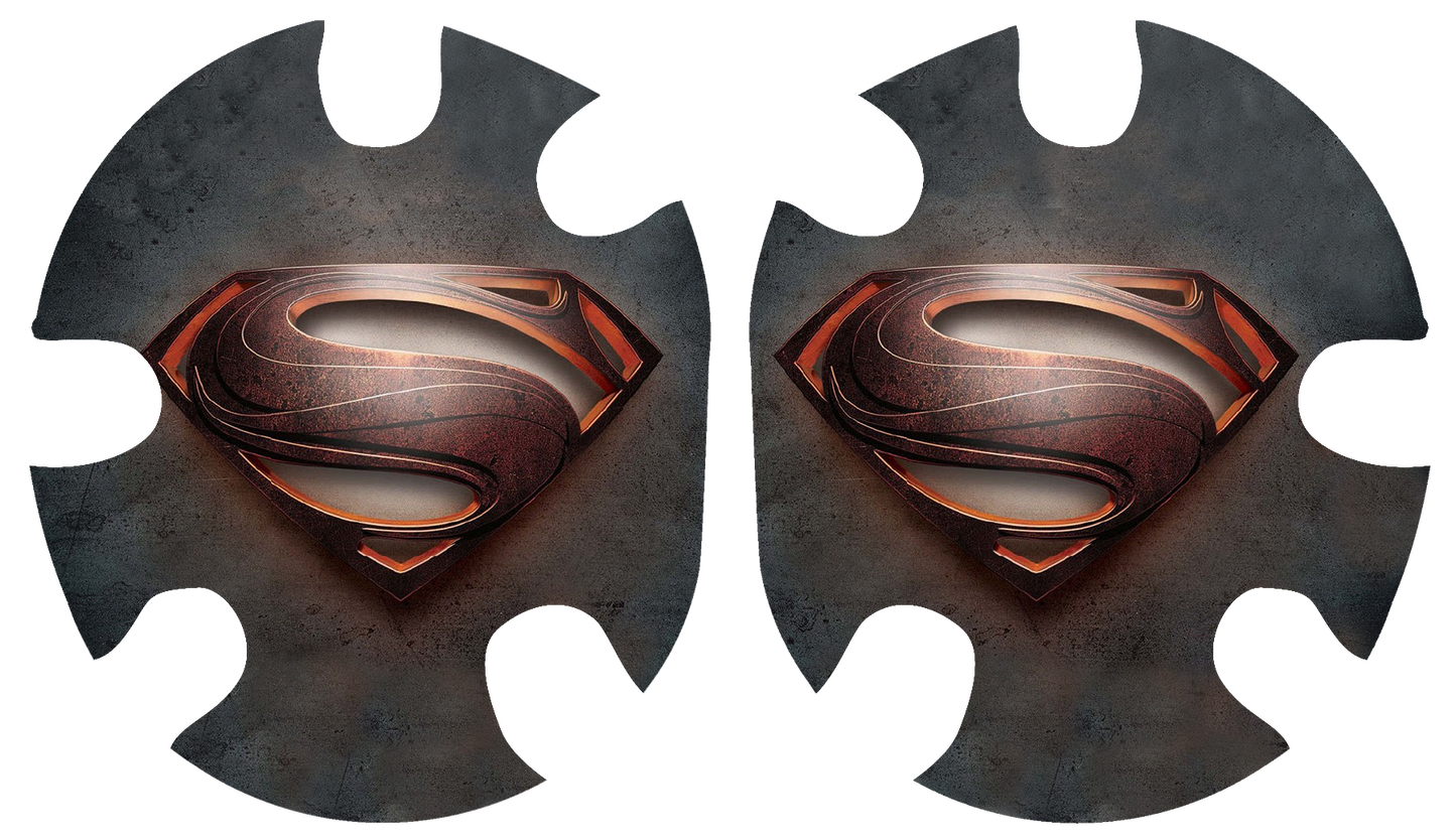Superman GRAY Headgear Decal