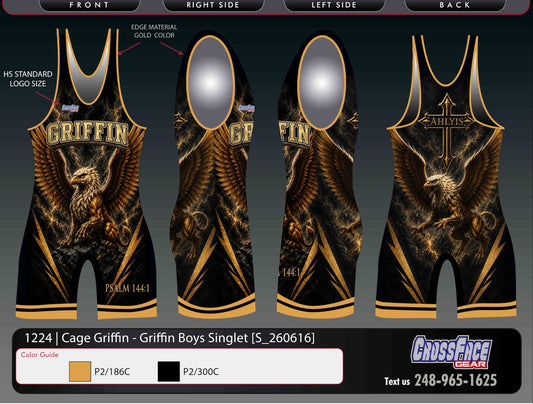 Griffin Full Sublimated Singlet