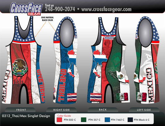 Thai-Mex Full Sublimated Singlet