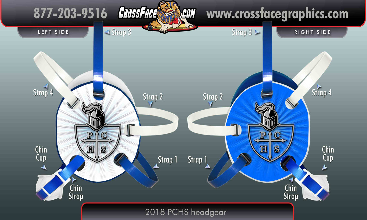 PCHS 2018 Custom Wrestling Headgear
