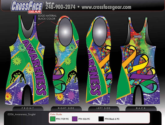 Awareness Full Sublimated Singlet